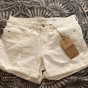 lucky brand white jean shorts brand new